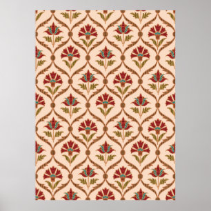 Poster Design motif vintage ornemental abstrait, abst