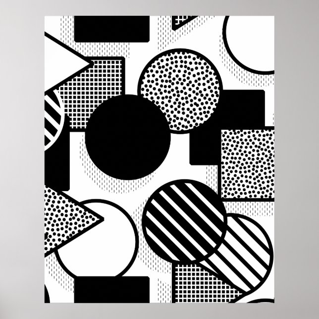 Poster Design noir minimal III (Devant)