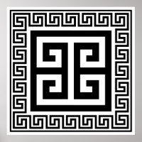 Design noir Motif grec