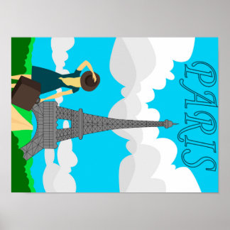 Poster Design rétro à Paris