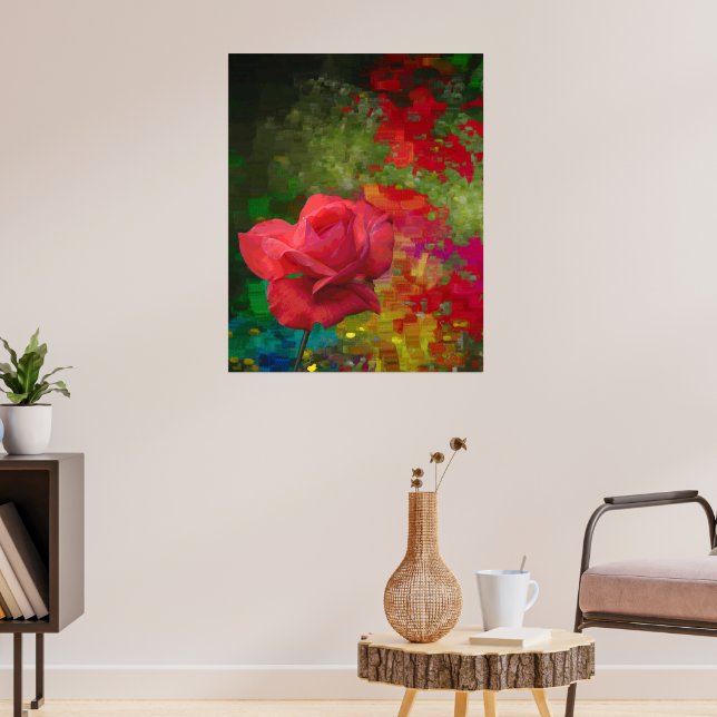 Poster Design Rose de l'ancien monde (Salon 3)