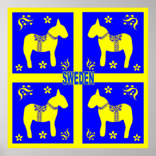 Poster design scandinave, Glad midsommar