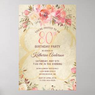 Poster design Shimmer 80e anniversaire