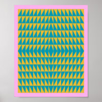 Design triangle géométrique coloré et lumineux