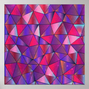 Poster Design triangulaire abstrait