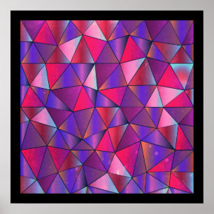 Poster Design triangulaire abstrait