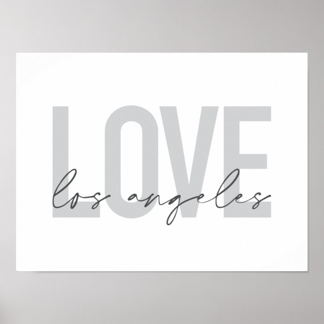 Poster Design urbain, simple et moderne de Love Los Angel (Devant)