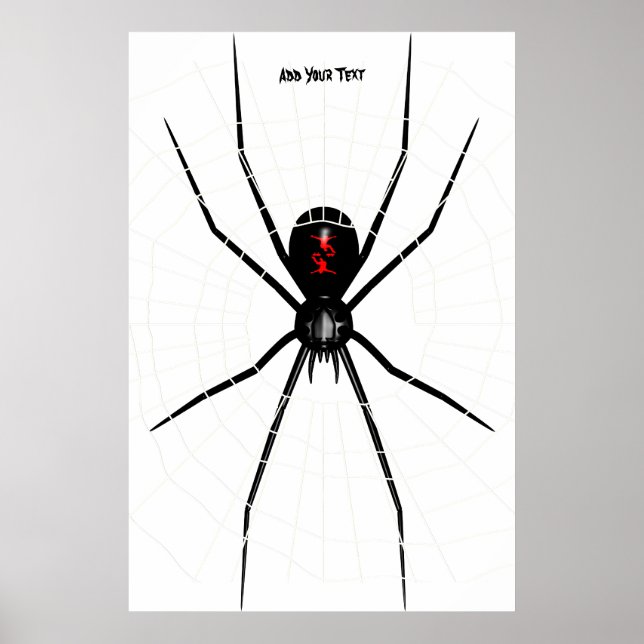 Poster Design Widow noir (Devant)