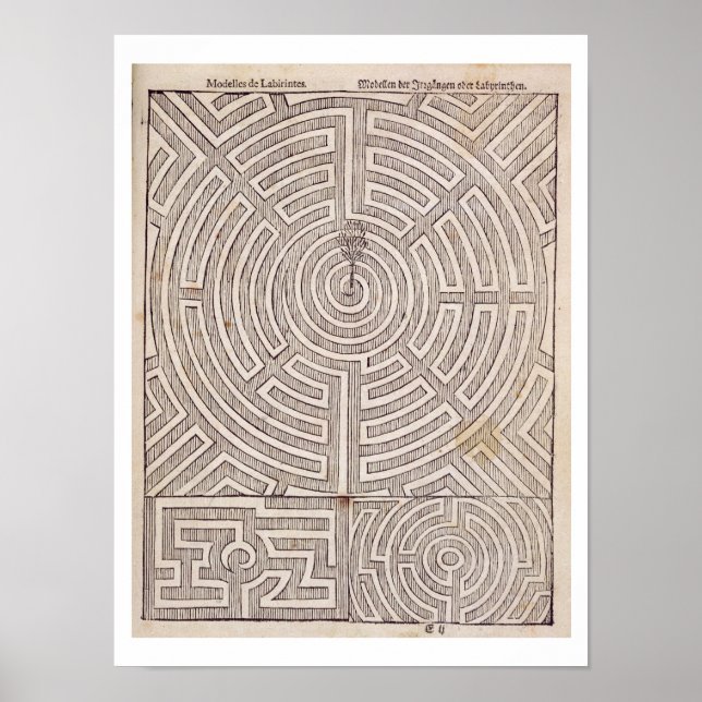 Poster Designs for mazes, from 'The Dutch Gardener' de Jo (Devant)