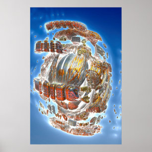 Poster Désintégration du vaisseau spatial