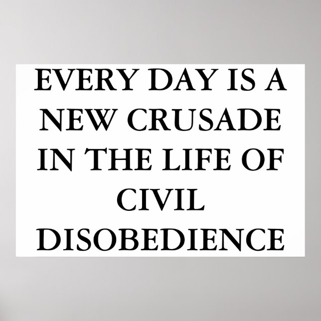 POSTER DÉSOBÉDIENCE CIVILE (Devant)