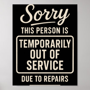 Poster Désolé, cette personne est temporairement hors ser