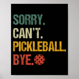Poster Désolé, impossible de pickleball au revoir joueur