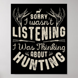 Poster Désolé, je n'écoutais pas penser à la chasse G