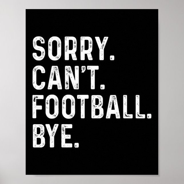 Poster Désolé, les amateurs de football ne peuvent pas al (Devant)