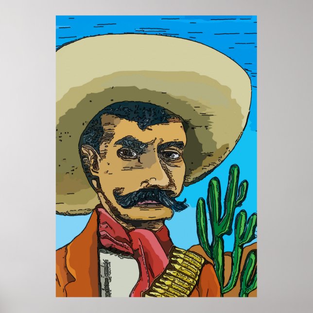 Poster Desperado dans le désert (Devant)