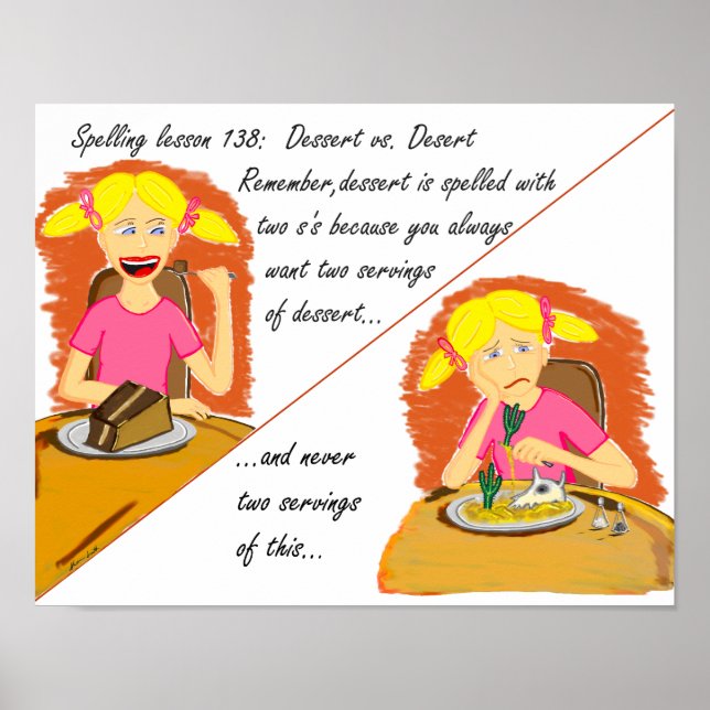 Poster Dessert contre Désert (Devant)