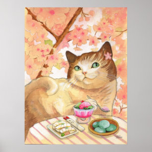 Poster Dessert de chat de Sushi First