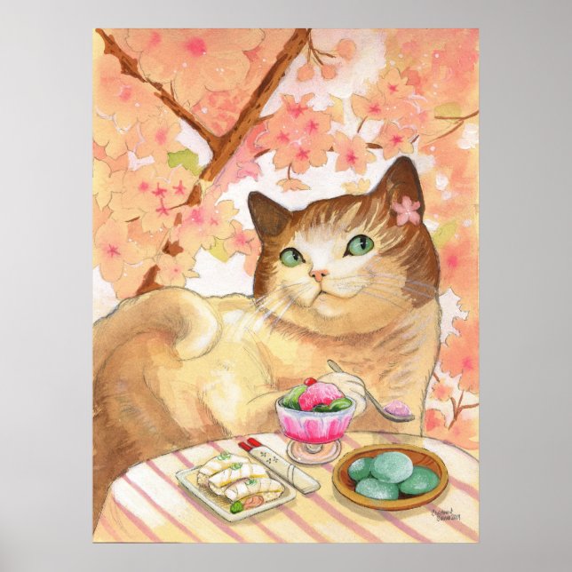 Poster Dessert de chat de Sushi First (Devant)