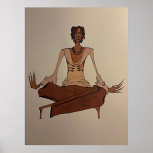 Poster dessin acrylique