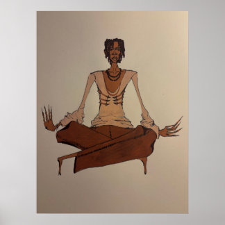 Poster dessin acrylique