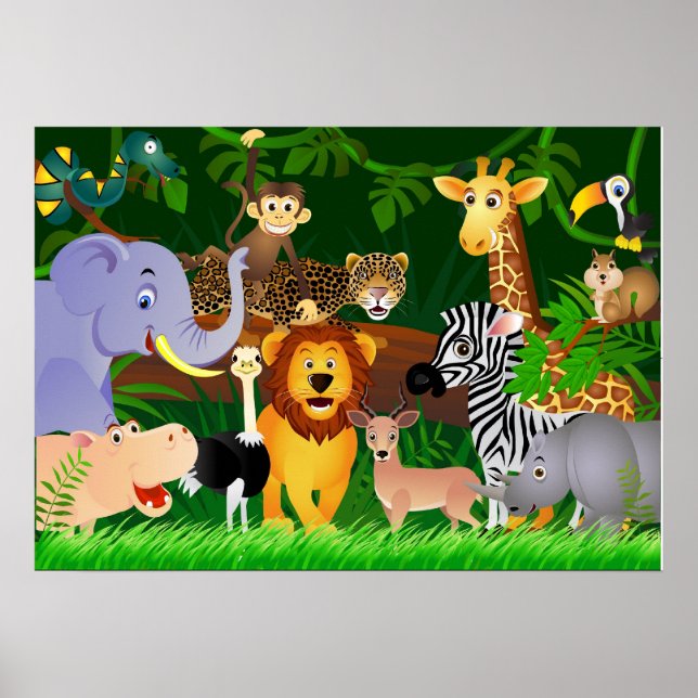 Poster Dessin animalier (Devant)