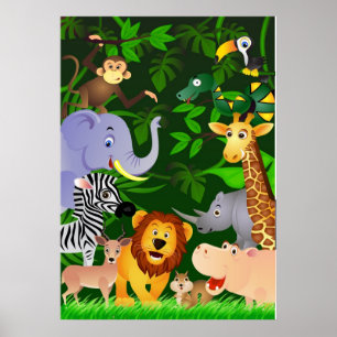 Poster Dessin animalier