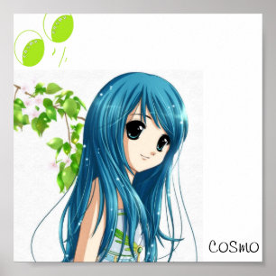 Poster dessin animé de cosmo