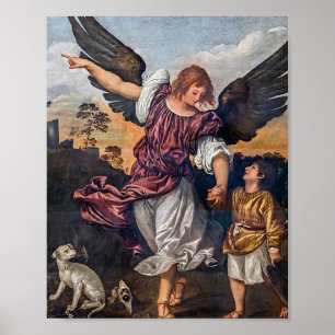 Poster Dessin Archangel Raphael - St Raphael