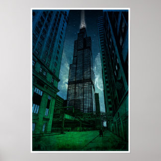 Poster Dessin architectural Tour Sears