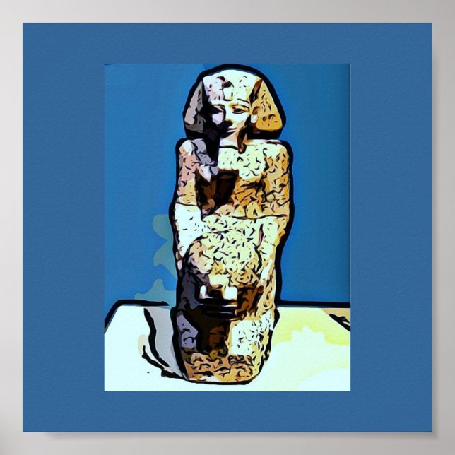 Poster Dessin artistique égyptien (Devant)