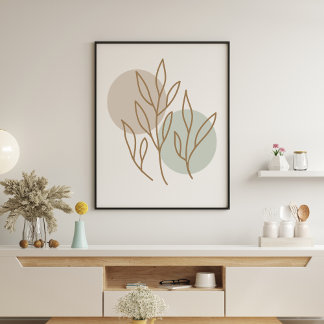 Poster Dessin d'art minimaliste Abstrait