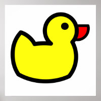 Dessin de canard jaune