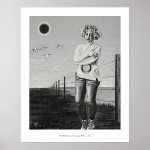 Poster Dessin de charbon de bois banni par Rachel Dolezal