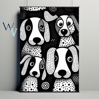 Poster Dessin de chien