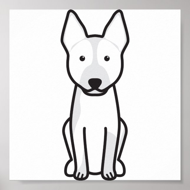 Poster Dessin de chien de bétail australien (Devant)