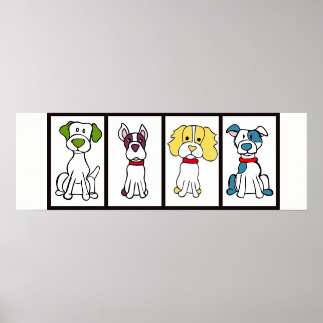 Poster Dessin de coupures (Devant)