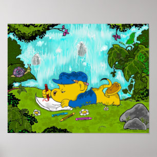 Poster Dessin De Ferald Par La Cascade