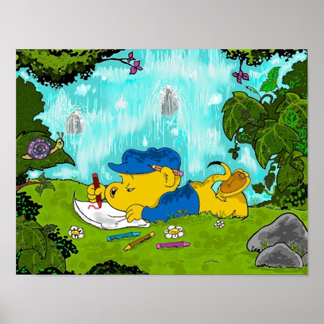 Poster Dessin De Ferald Par La Cascade (Devant)