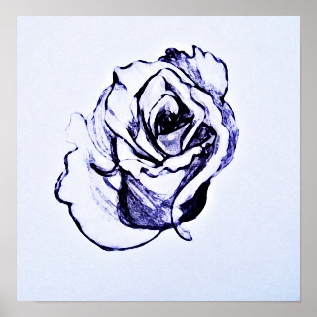 Poster Dessin de fleurs (Devant)
