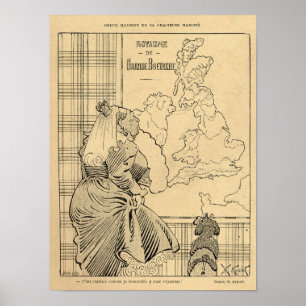 Poster Dessin de La Reine Victoria du Rire