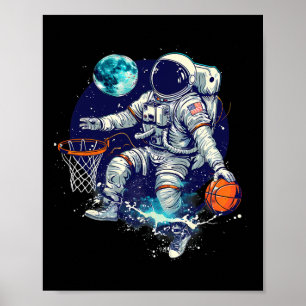 Poster Dessin de l'astronaute Sketll Lover