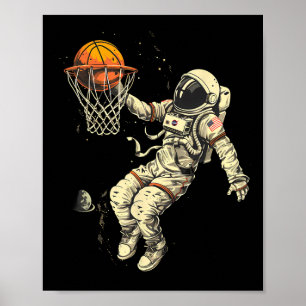 Poster Dessin de l'astronaute Sketll Lover Slam Dunk