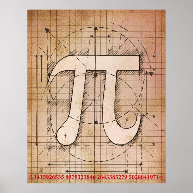 Poster Dessin de numéro de série (Devant)