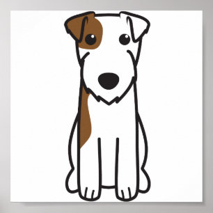 Poster Dessin de Parson Russell Terrier Dog