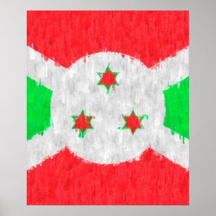 Poster Dessin de peinture pétrolière au Burundi