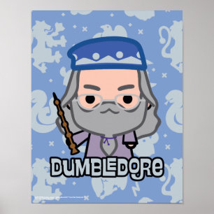 Poster Dessin de personnage de dessin animé de Dumbledore