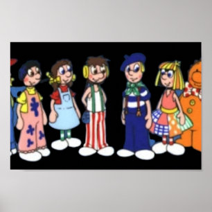 Poster Dessin de poupées Raggy