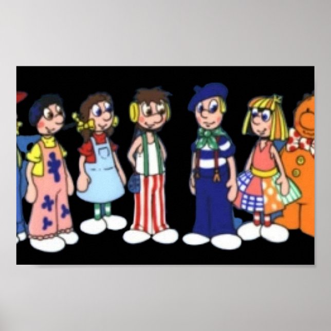 Poster Dessin de poupées Raggy (Devant)