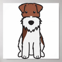 Dessin du chien de Terrier Fox Wire